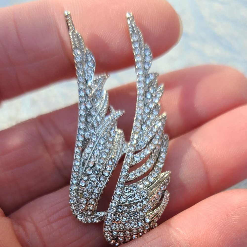 Angel wings-Harley Davidson inspiration brooch